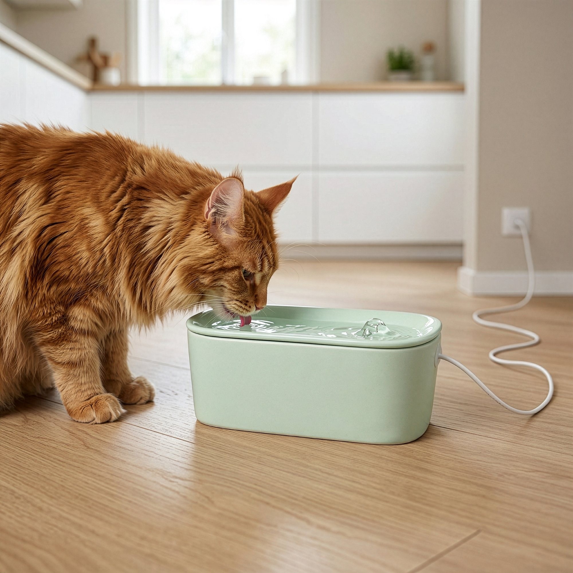 Cat Mate 800ml USB Ceramic Cat Water Fountain