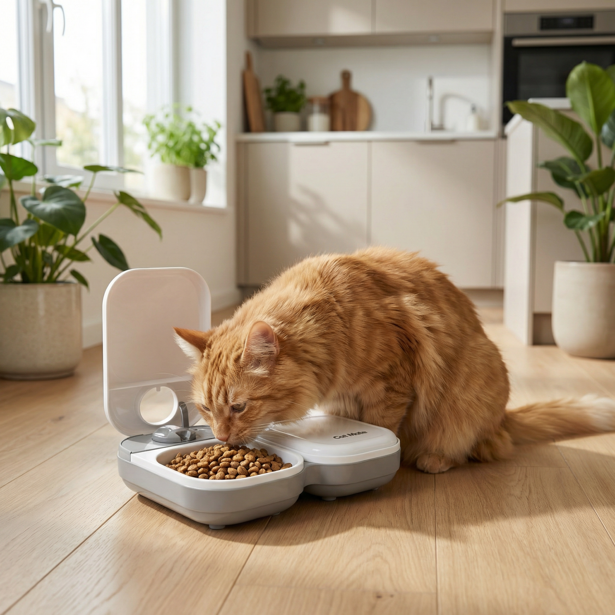 Cat Mate Two-meal Automatic Dry/Wet Food Pet Feeder (C200)
