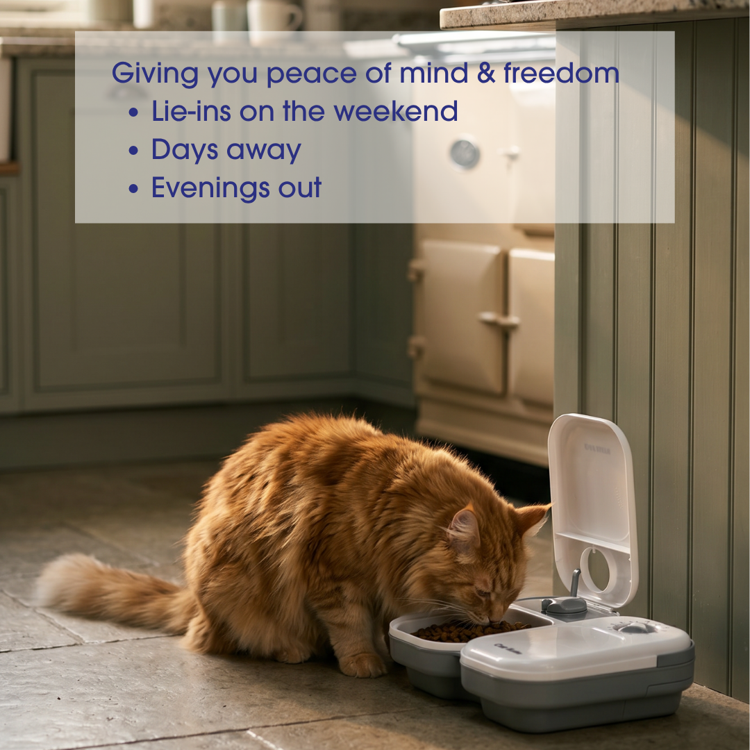 Cat Mate Two-meal Automatic Dry/Wet Food Pet Feeder (C200)