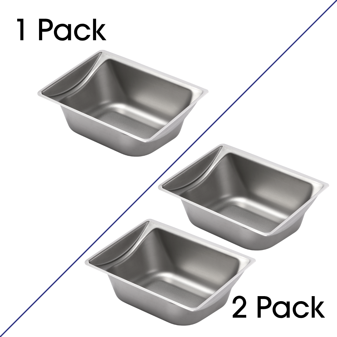 Stainless Steel Bowl Inserts for Closer Pets MiBowl Automatic Microchip Pet Feeder