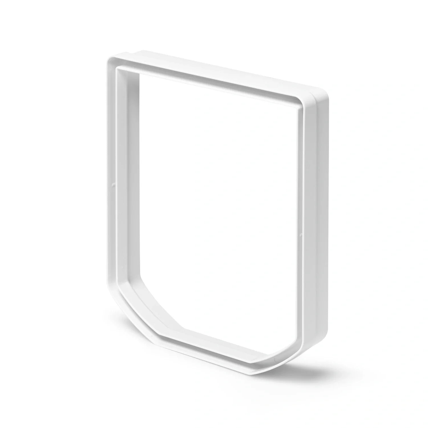 One adapter ring to help a cat flap attach to a tunnel