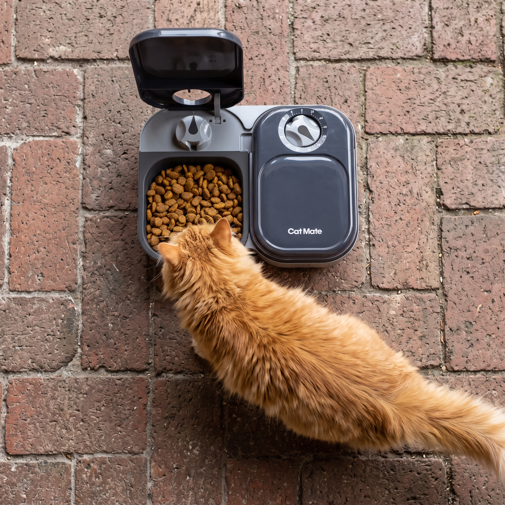 Cat Mate Two-meal Automatic Dry/Wet Food Pet Feeder (C200)