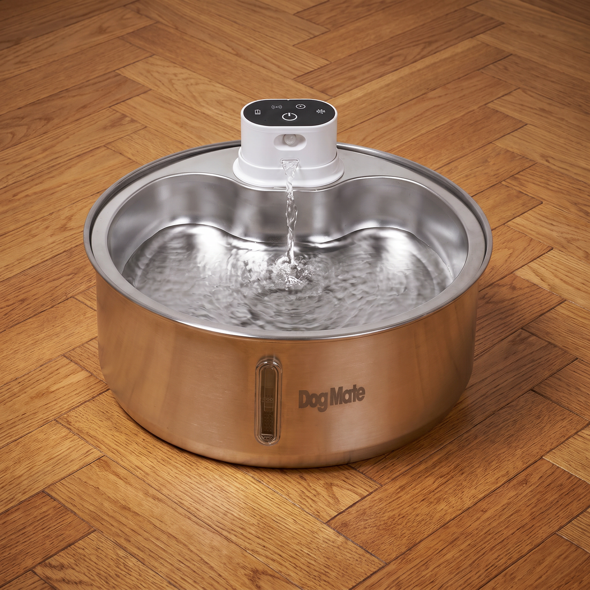 Dog Mate 8 Litre Stainless Steel Cordless Pet Water Fountain