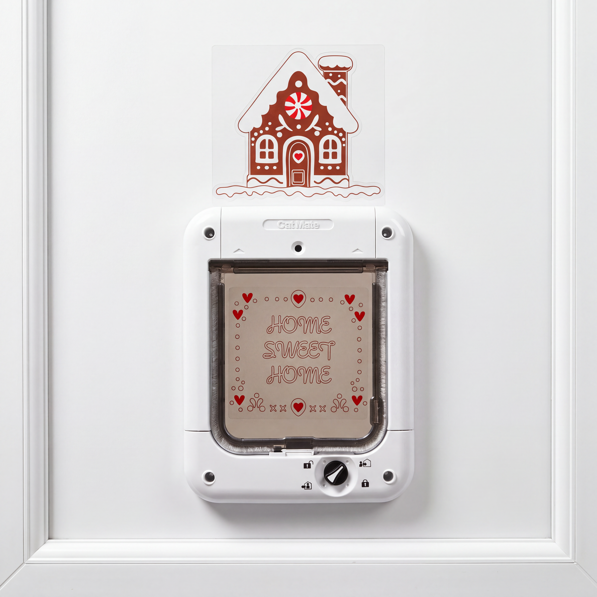 Cat Flap & Pet Door Vinyl Stickers – Halloween & Christmas Designs
