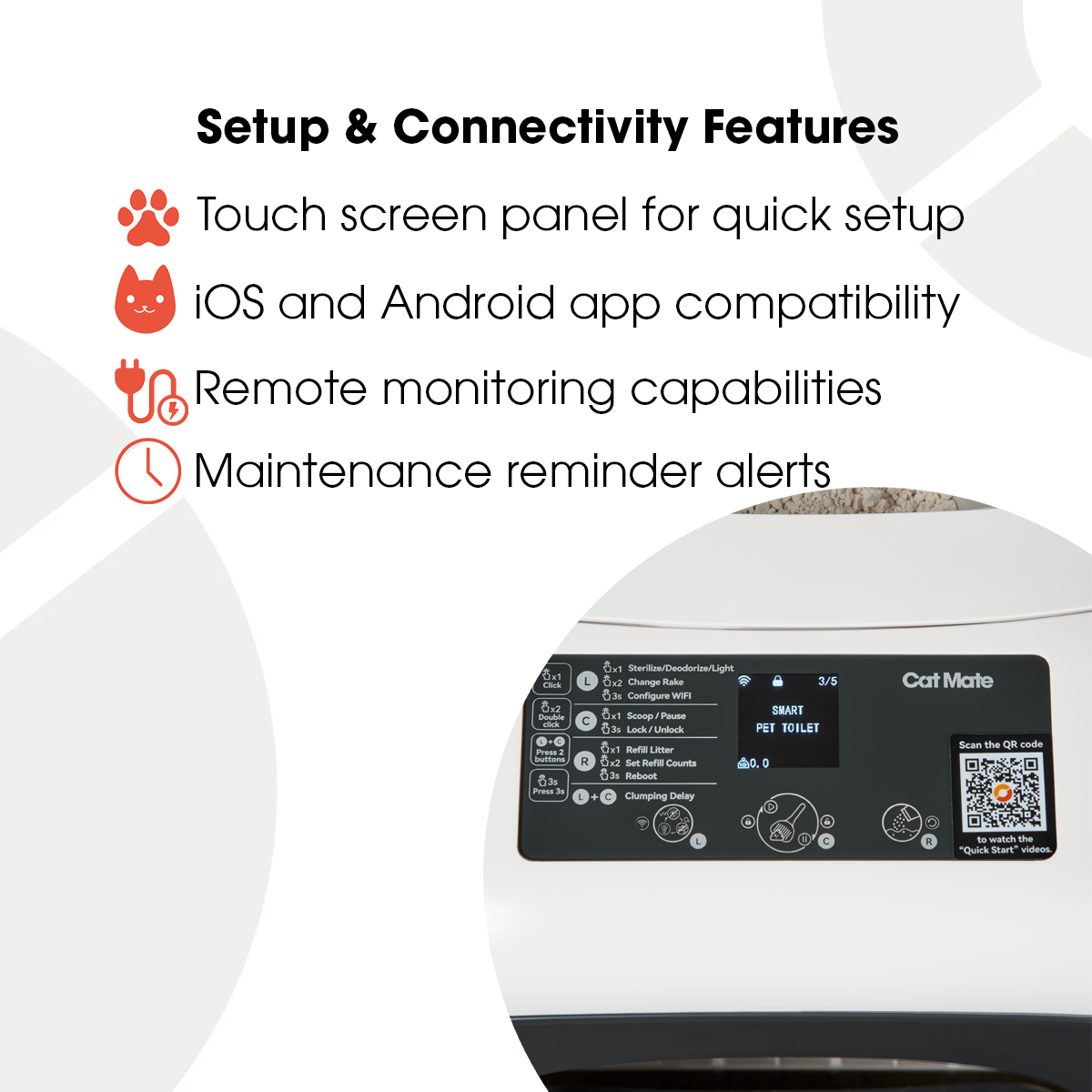 Cat Mate Automatic Self-Cleaning Cat Litter Box iOS/Android