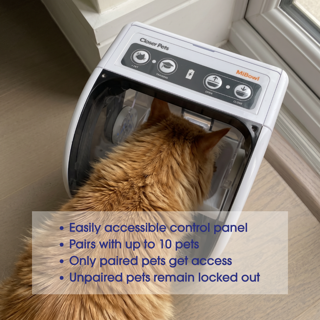 Closer Pets MiBowl Automatic Selective Microchip Pet Feeder (CP500)