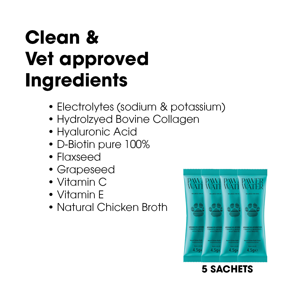 Pawer Water Joint Care & Glow Hydration Supplement (5 Sticks Pouch)