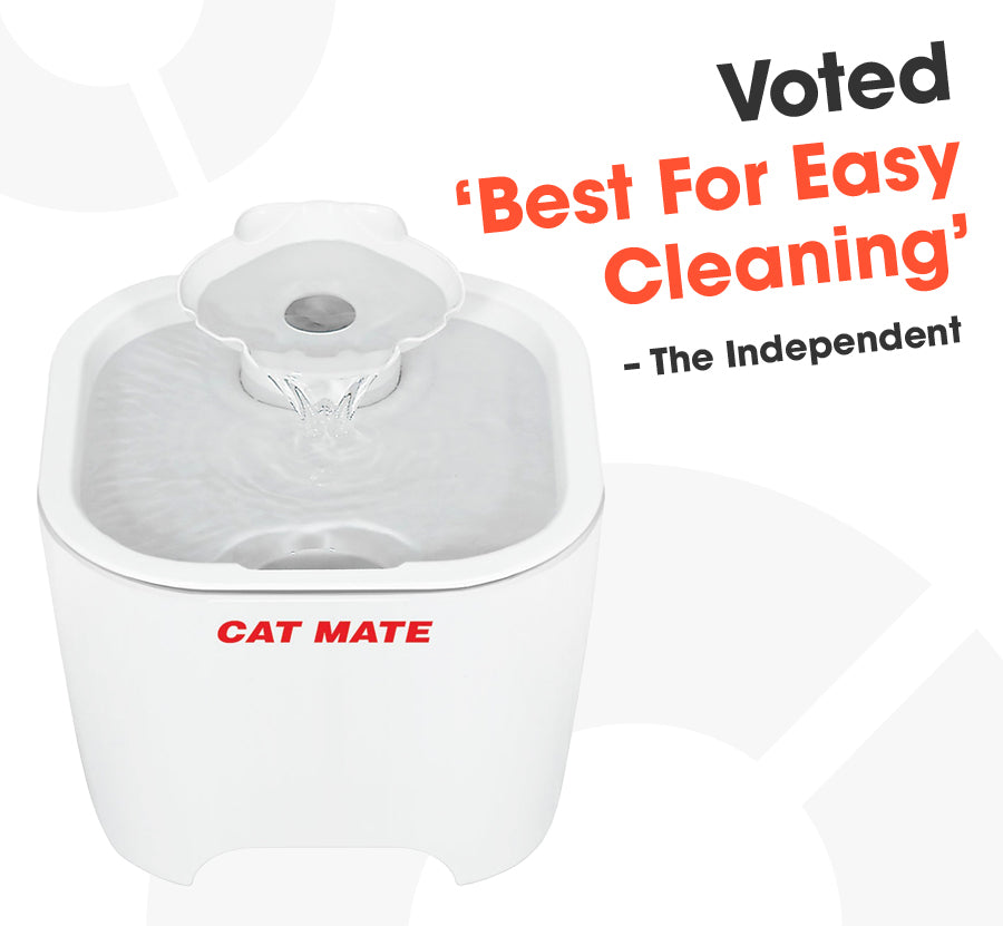 Cat Mate Two-level Three-litre Shell Pet Fountain – White (410)