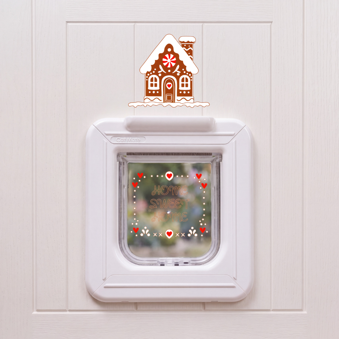 Cat Mate 355 Elite Microchip Cat Flap + Seasonal Sticker Set