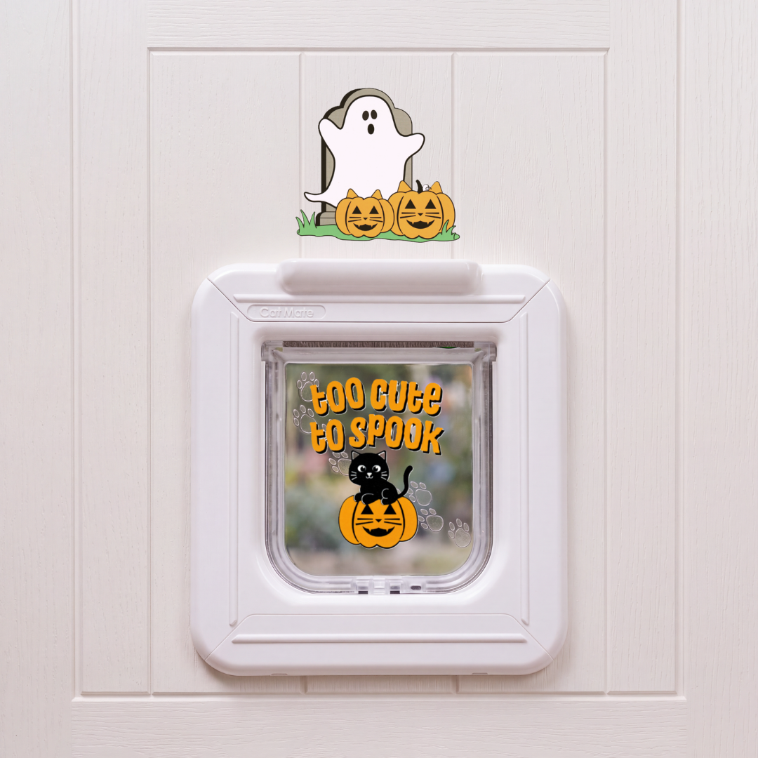 Cat Mate 355 Elite Microchip Cat Flap + Seasonal Sticker Set