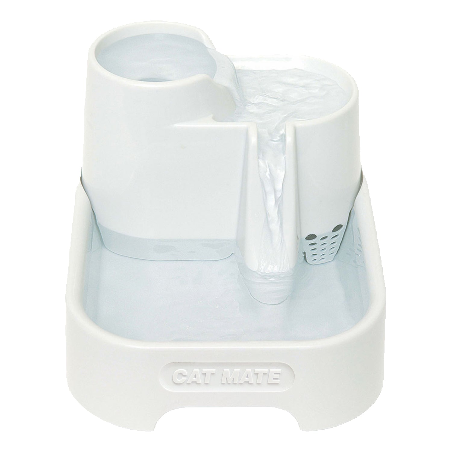 Cat Mate Three-level Cat & Small Dog Pet Water Drinking Fountain White (335W)