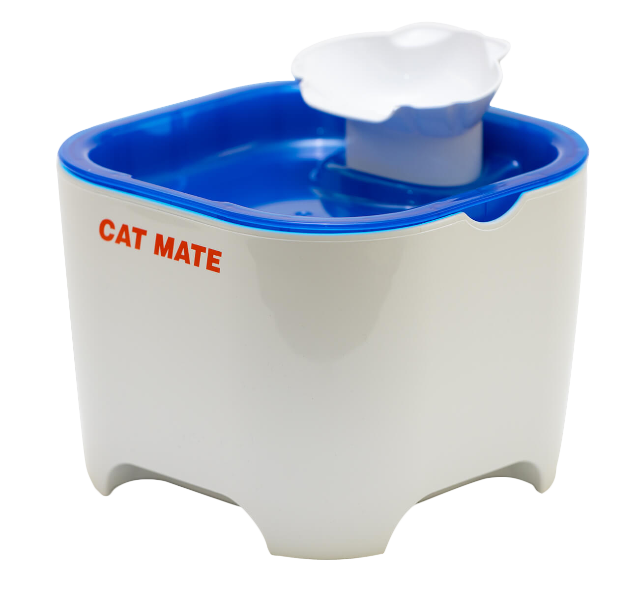Cat Mate Blue Bowl Two-level Three-litre Shell Pet Fountain with Fountain Maintenance Kit (418)