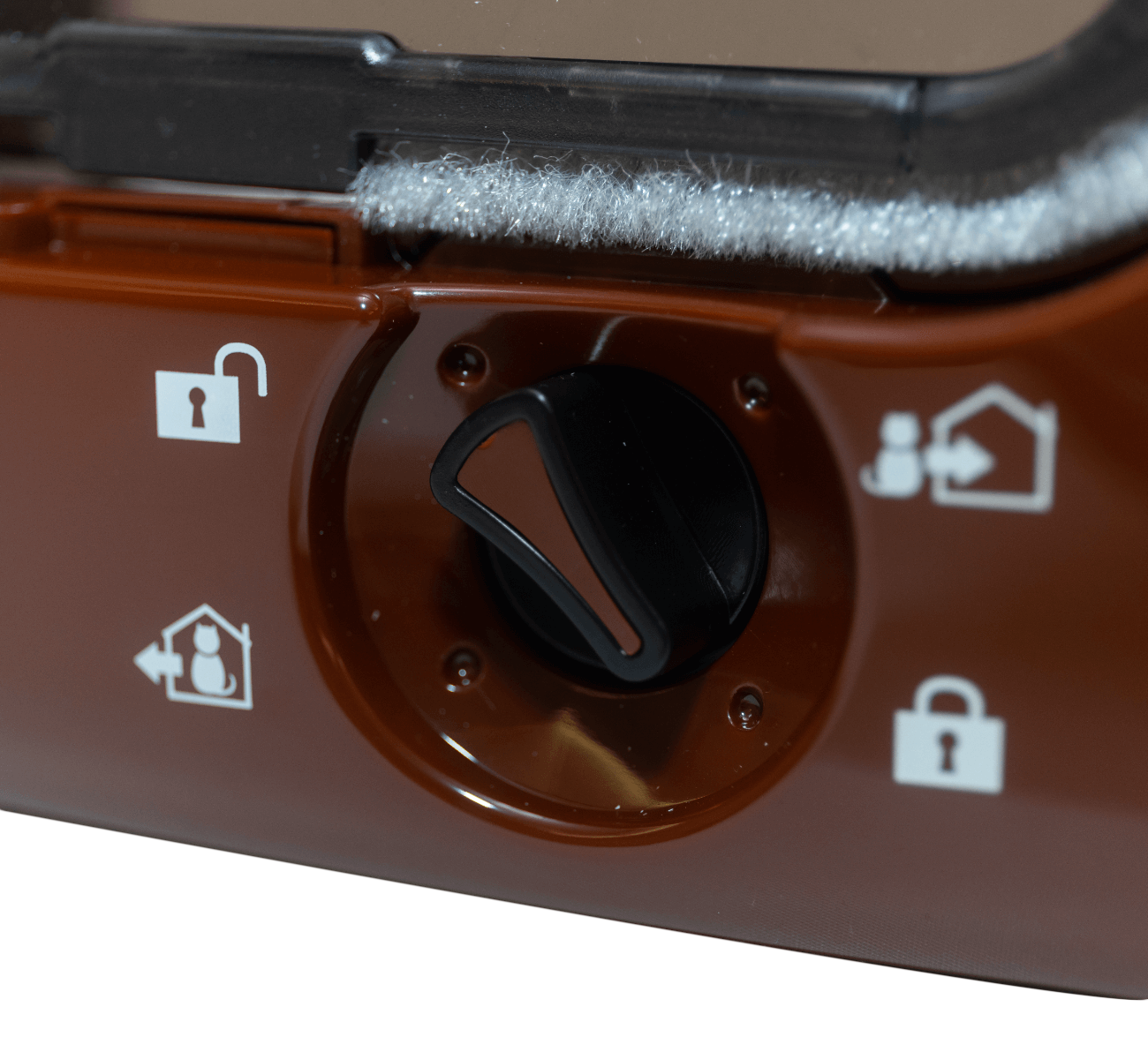 Cat Mate Microchip-activated Weatherproof Flap / Door with Manual Lock – Brown (360B)