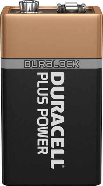Duracell Plus 9V Alkaline Batteries, pack of 1