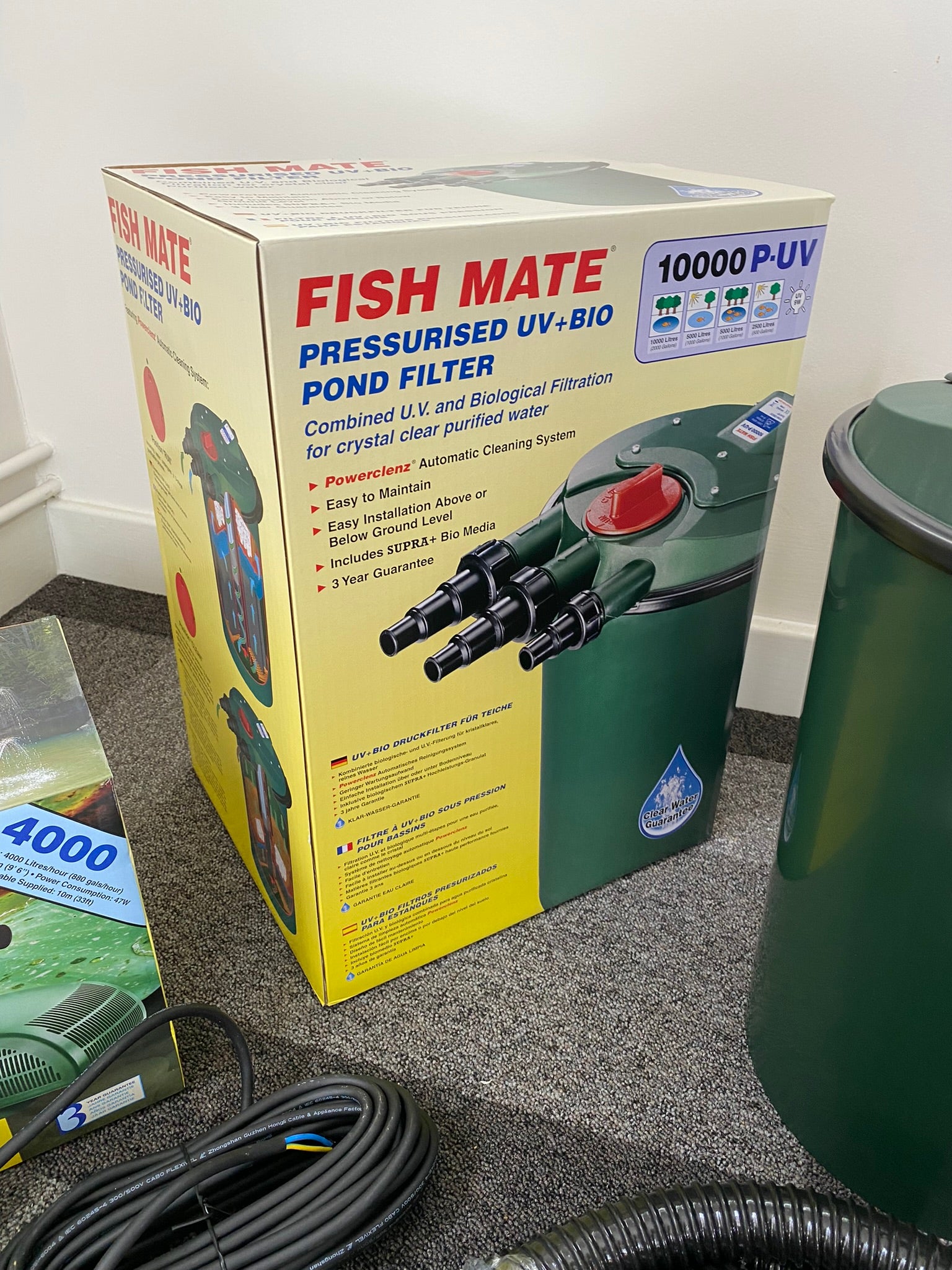 Fish Mate Pump + Filter Bundle Kit for Pond / Water Features 2,500 to 10,00 litres (500 to 2,000 gallons)
