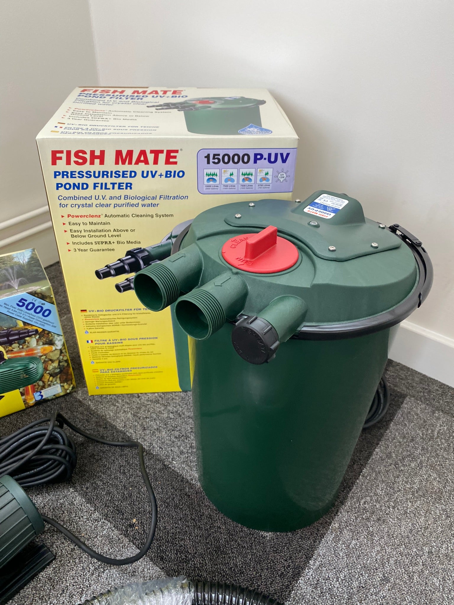 Fish Mate Pump + Filter Bundle Kit for Pond / Water Features 4,000 to 15,000 litres (750 to 3,000 gallons)