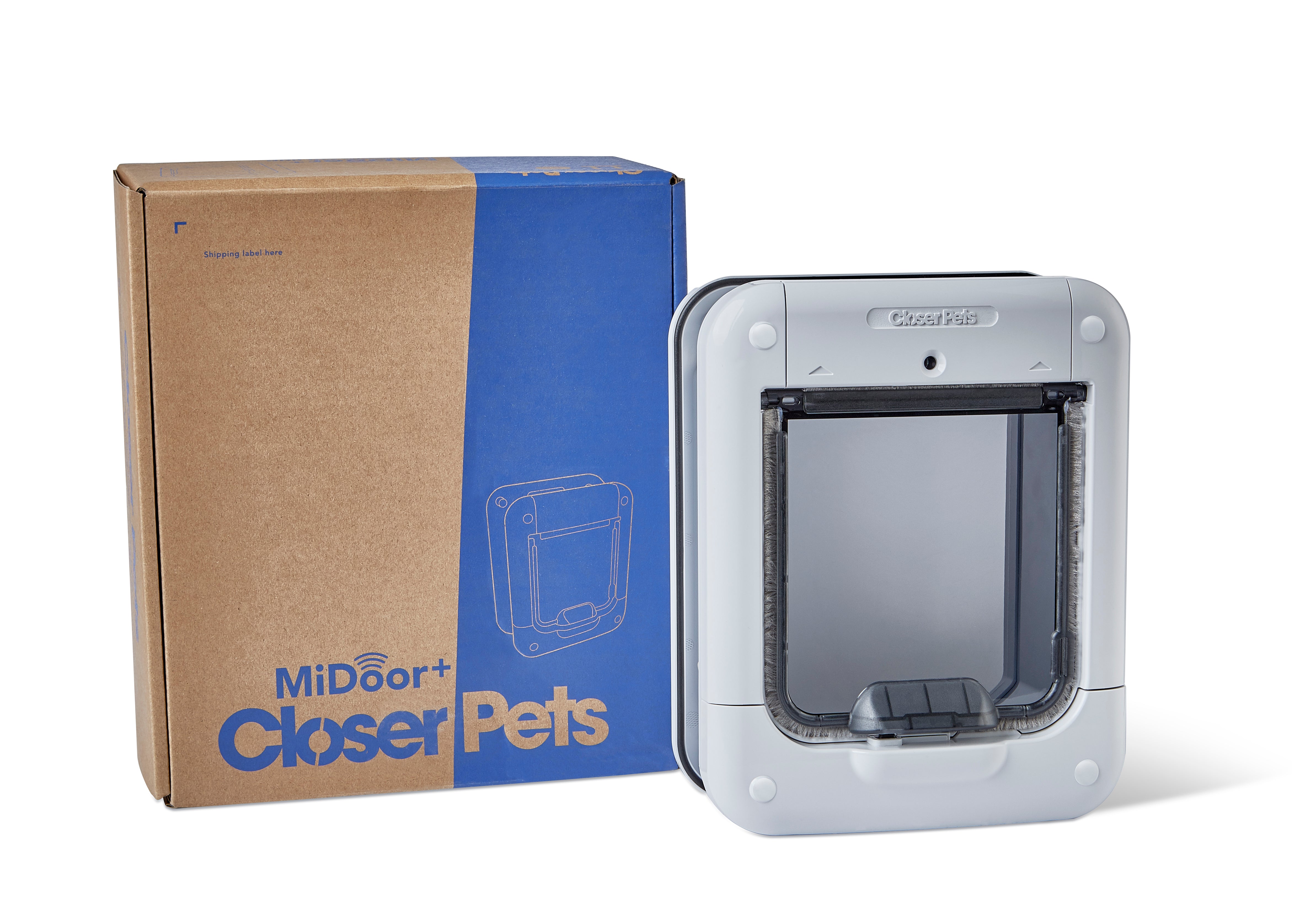 Closer Pets MiDoor+ Smart (Apple iOS) Microchip Cat Flap Bundle (with MiHub)