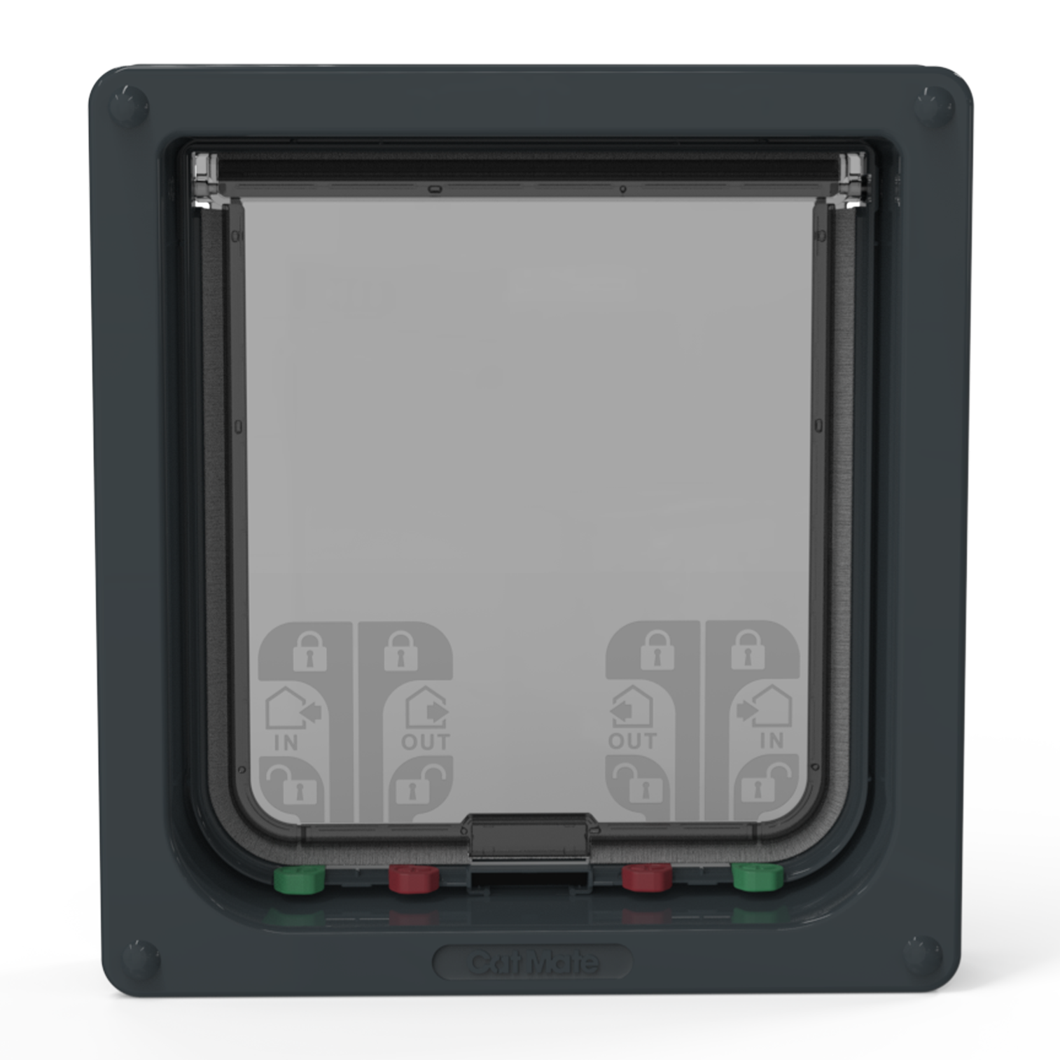 Cat Mate Large Cat Flap With 4 Way Lock - Grey (221G)