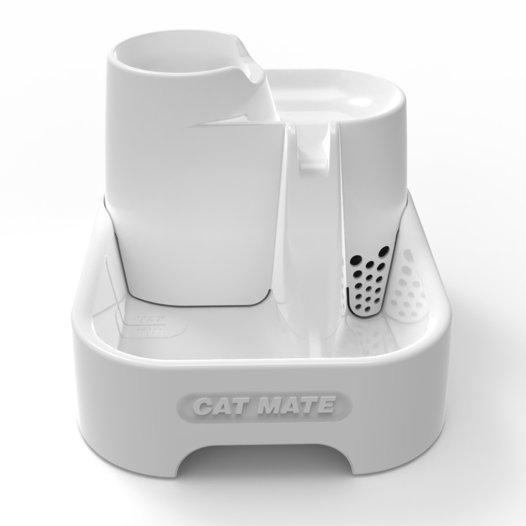 Cat Mate Three-level Cat & Small Dog Pet Water Drinking Fountain White (335W)