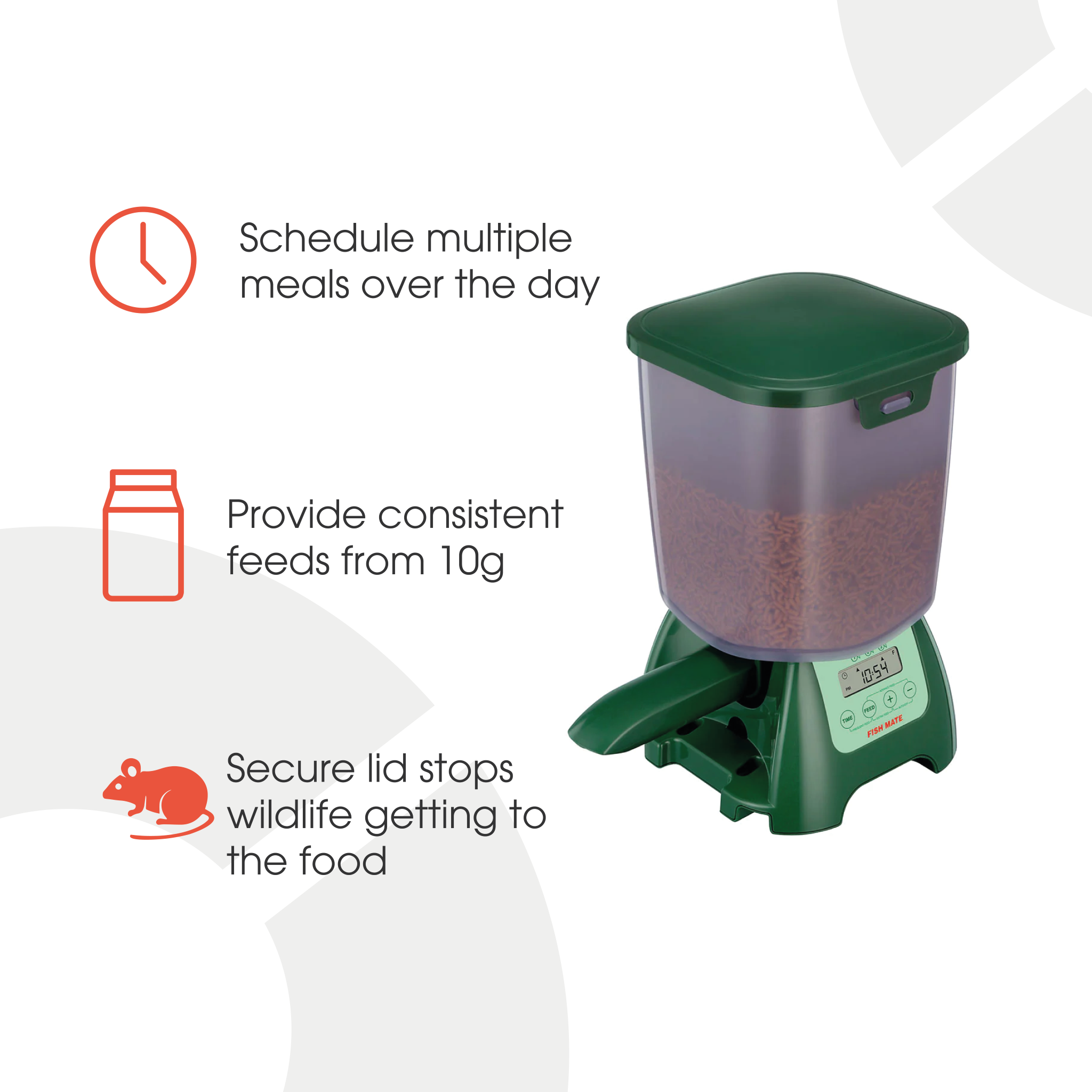 Fish Mate 7-litre Automatic Pond Fish Feeder (P7000)