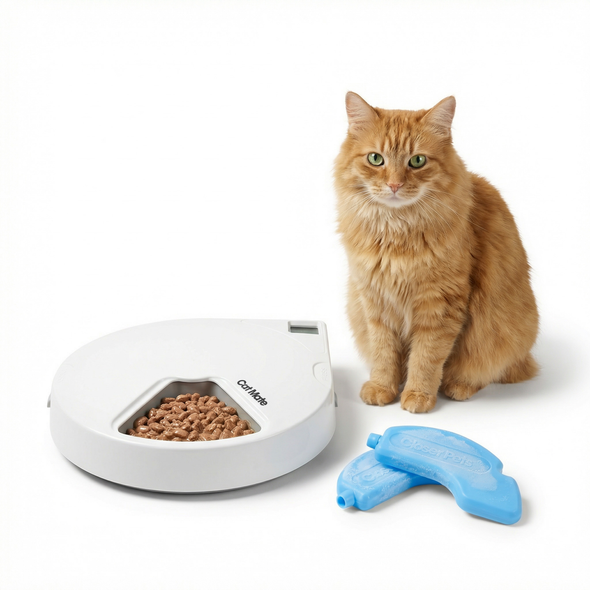 Cat Mate C500 Five-meal Automatic Pet Feeder with Digital Timer - For Cats & Dogs