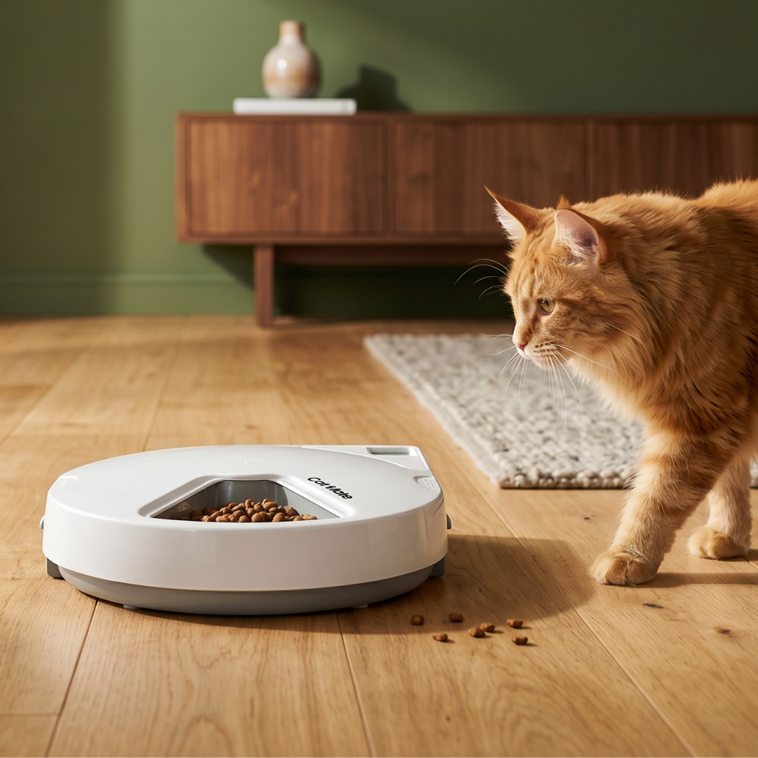 Cat Mate C500 Five-meal Automatic Pet Feeder with Digital Timer - For Cats & Dogs