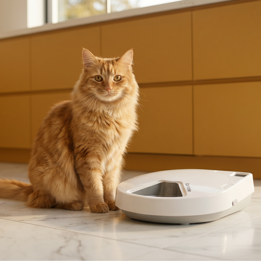 Cat Mate C500 Five-meal Automatic Pet Feeder with Digital Timer - For Cats & Dogs
