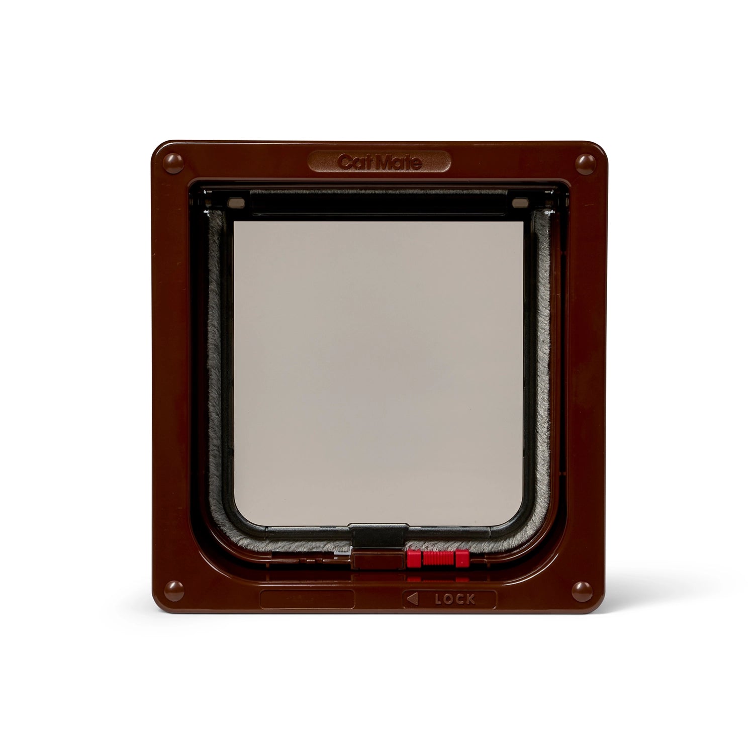 Cat Mate Lockable Cat Flap with Door Liner to 50mm Brown (2 inches) (234B)