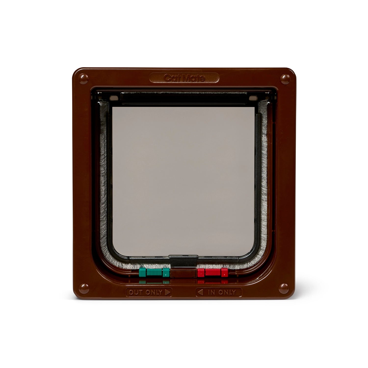 Cat Mate 4-Way-Locking Cat Flap with Liner to 50mm (2 inches) – Brown (235B)