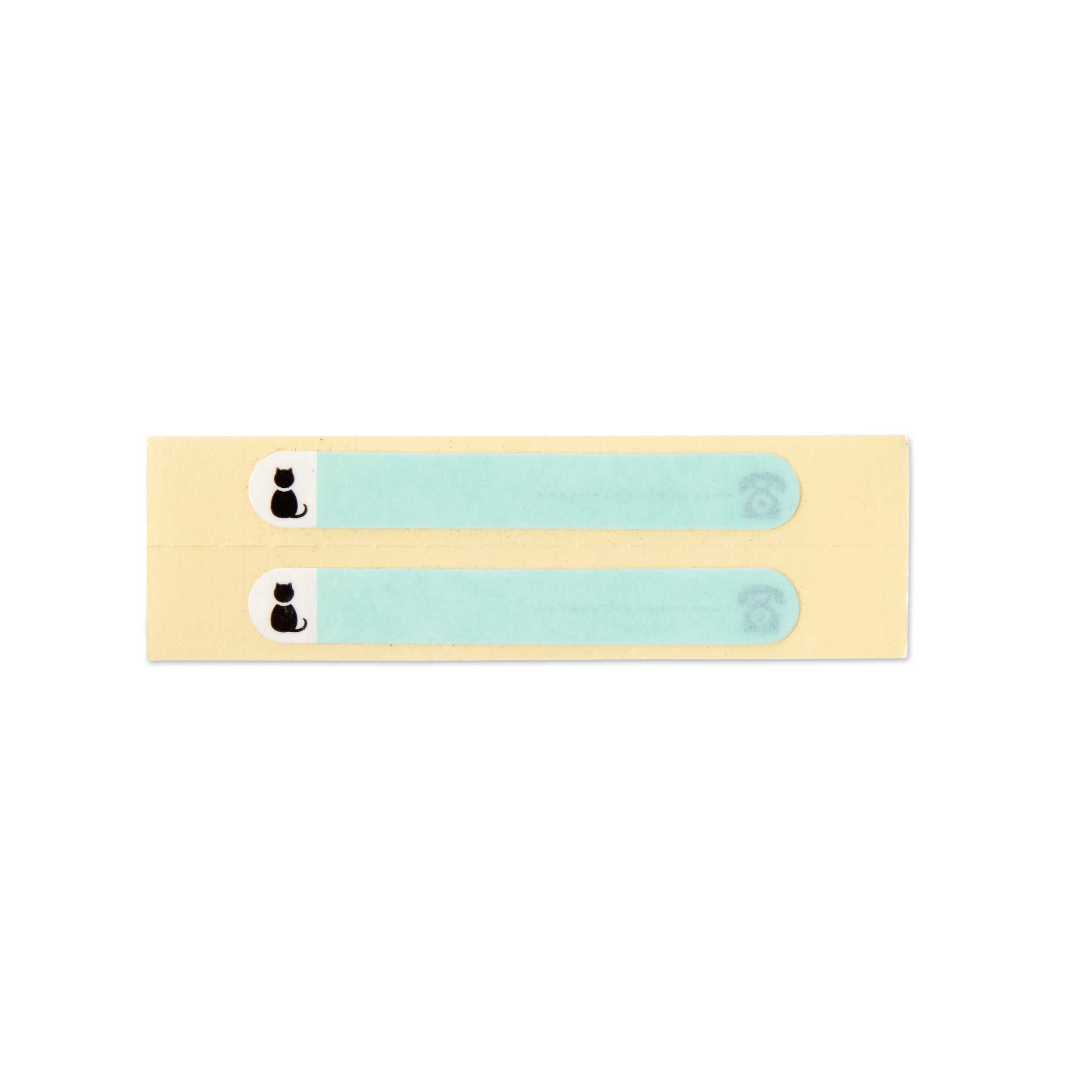 A set of two stickers which are for writing the owner's details on, which are wrapped over the magnetic collar tags. 