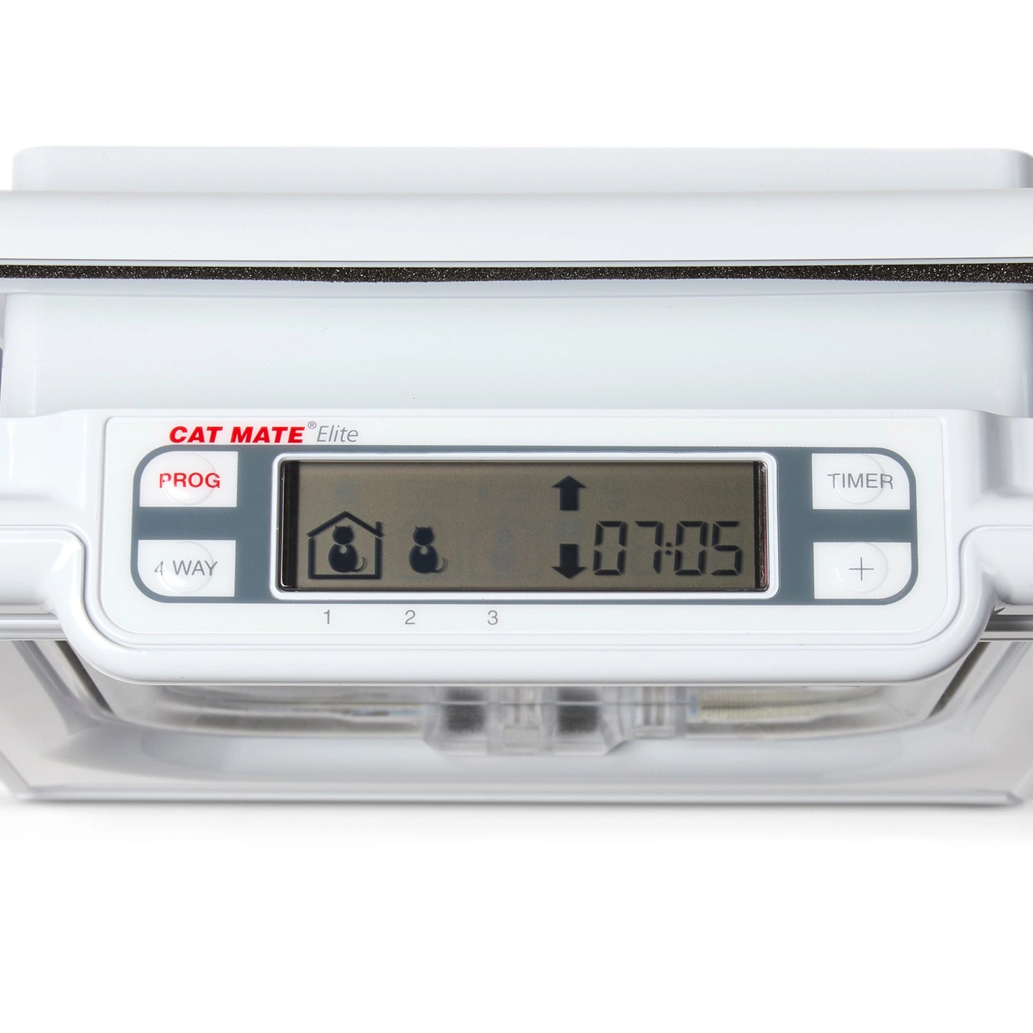Cat Mate Elite I.D. Disc Cat Flap with Timer Control – White (305W)
