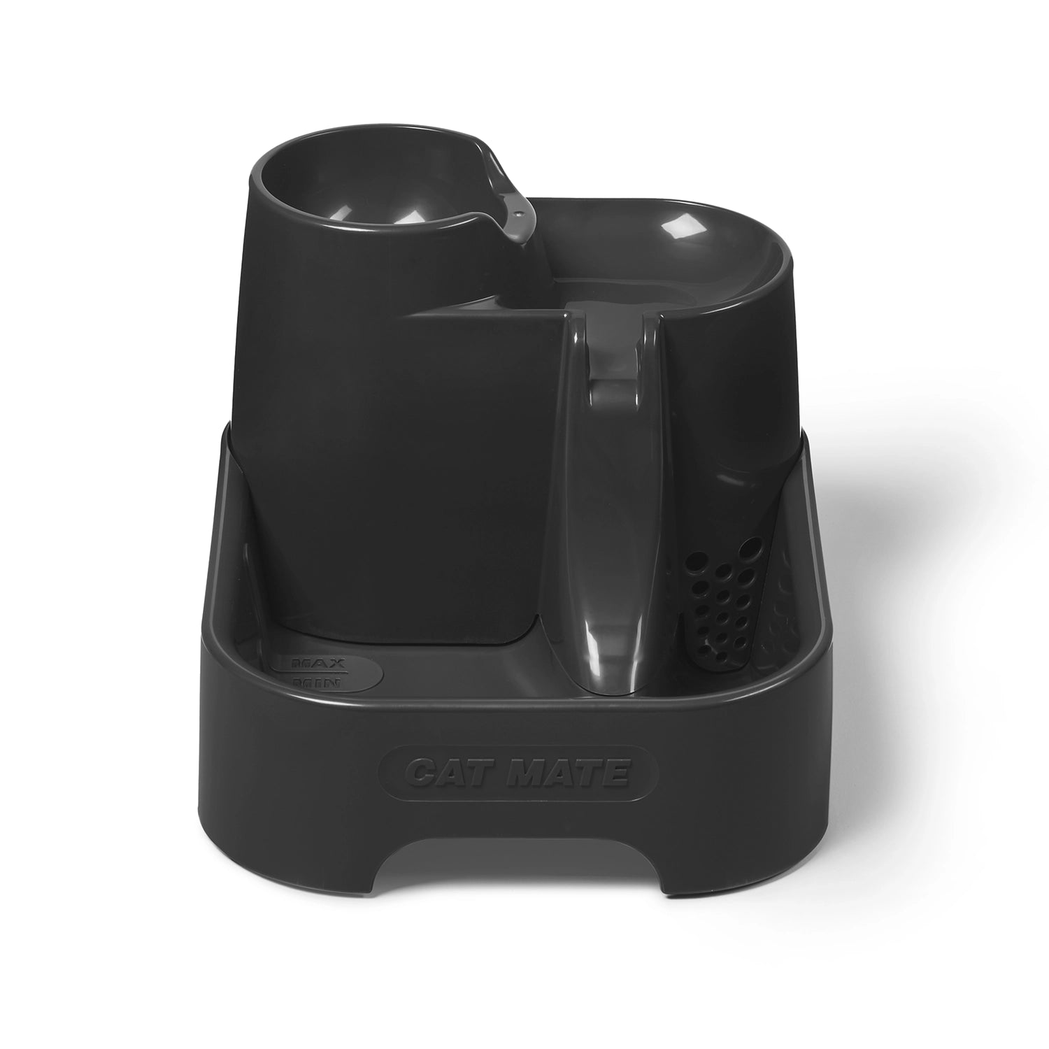 Cat Mate Three-level Cat & Small Dog Pet Water Drinking Fountain Dark Grey (335G)