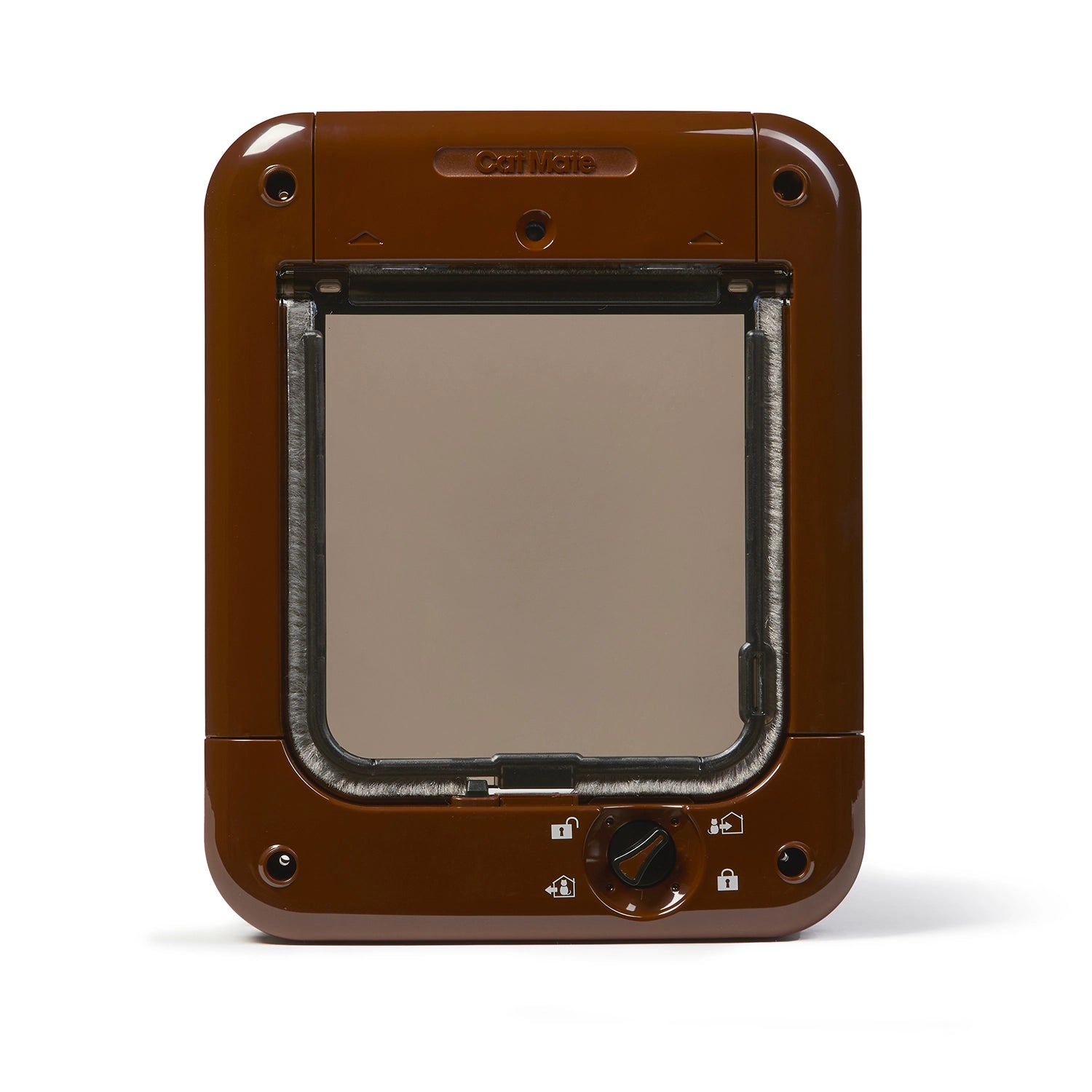Cat Mate Microchip-activated Weatherproof Flap / Door with Manual Lock – Brown (360B)