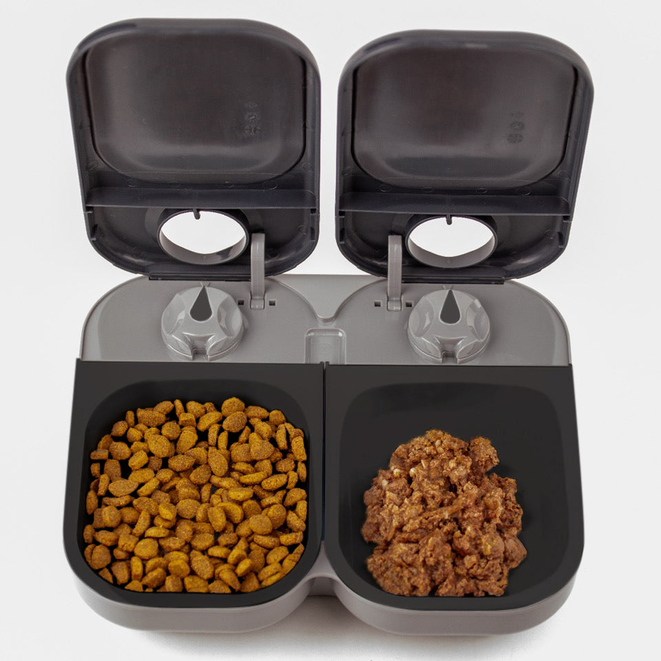 Cat Mate Two-meal Automatic Dry/Wet Food Pet Feeder (C200)