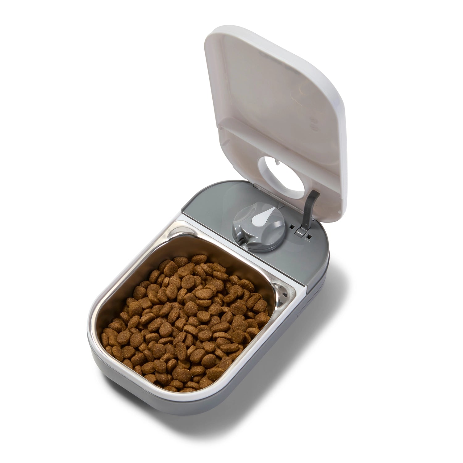 Closer Pets One-Meal Automatic Dry/Wet Food Pet Feeder with Stainless Steel Bowl Inserts (C100)