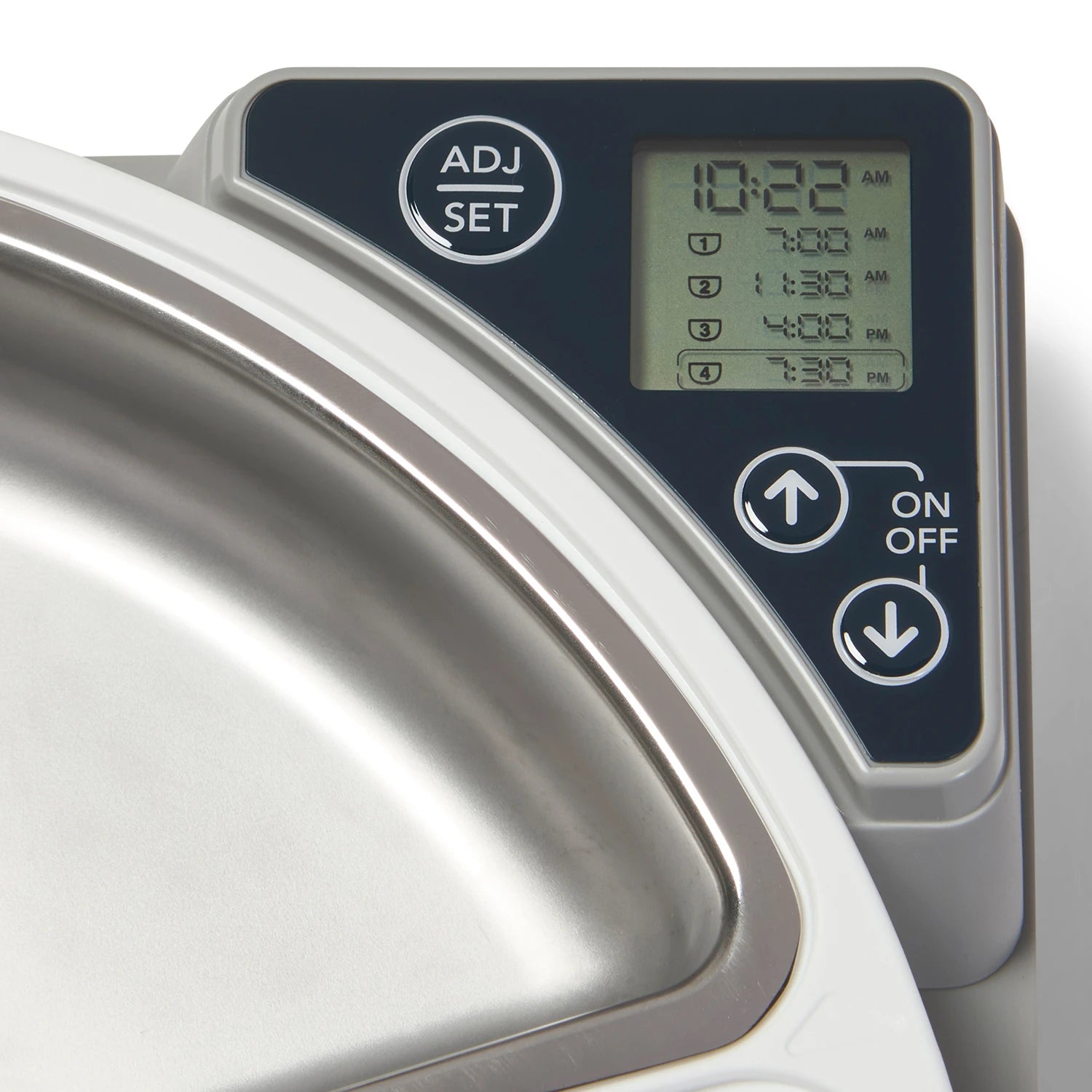 Cat Mate 5-meal Automatic Feeder with Stainless Steel Bowls