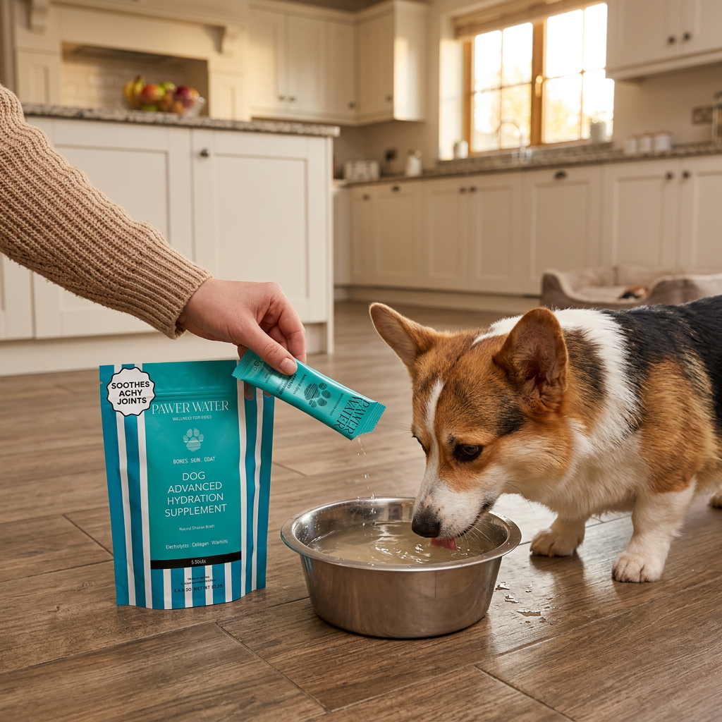 Pawer Water Joint Care & Glow Hydration Supplement for Dogs 5 Sticks