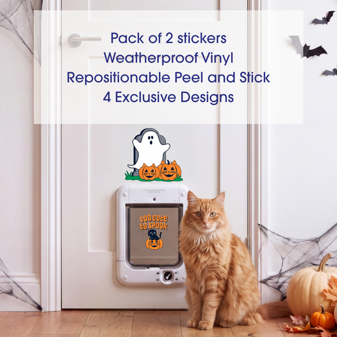 Cat Mate 360 Microchip Cat Flap + Seasonal Sticker Bundle