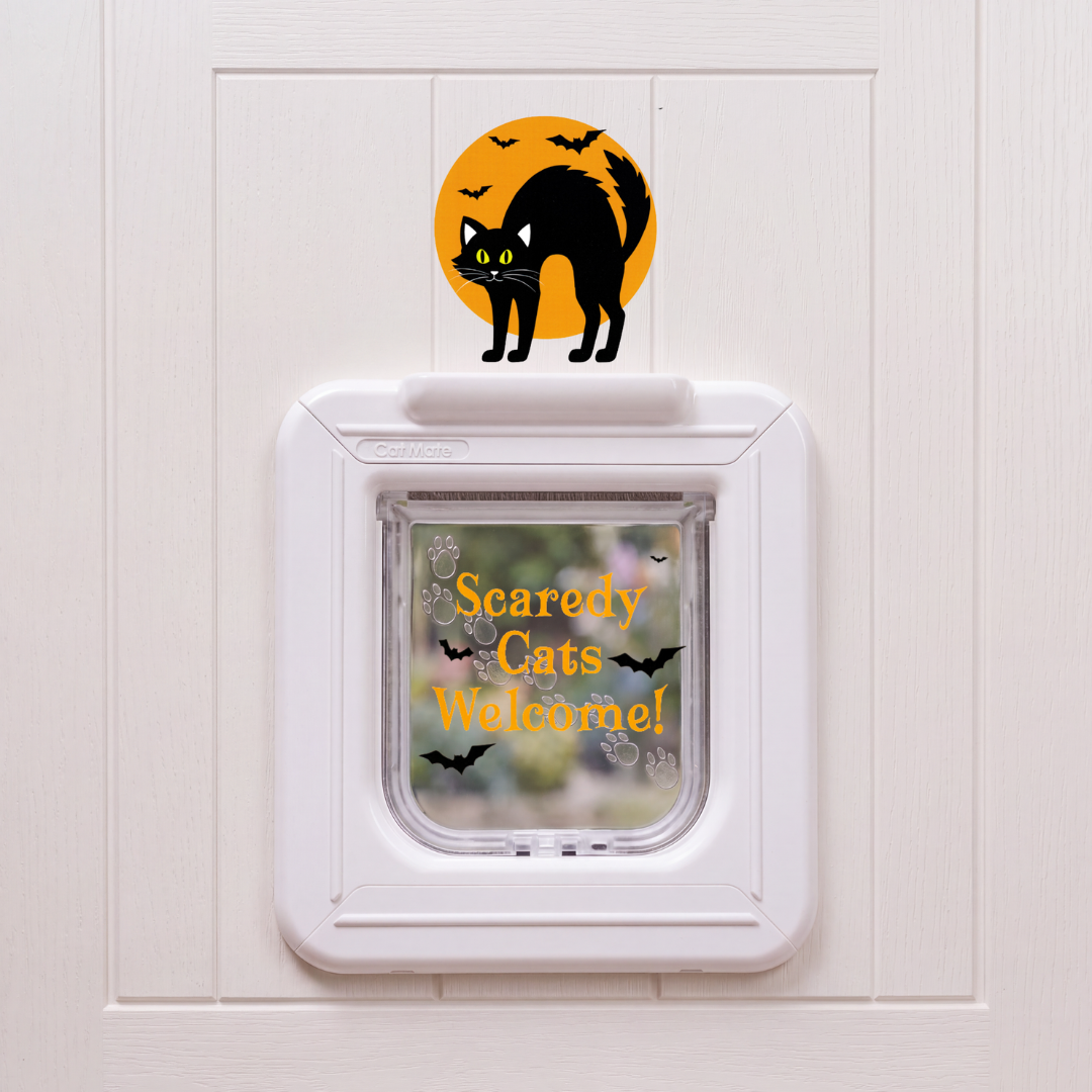 Cat Mate 355 Elite Microchip Cat Flap + Seasonal Sticker Set