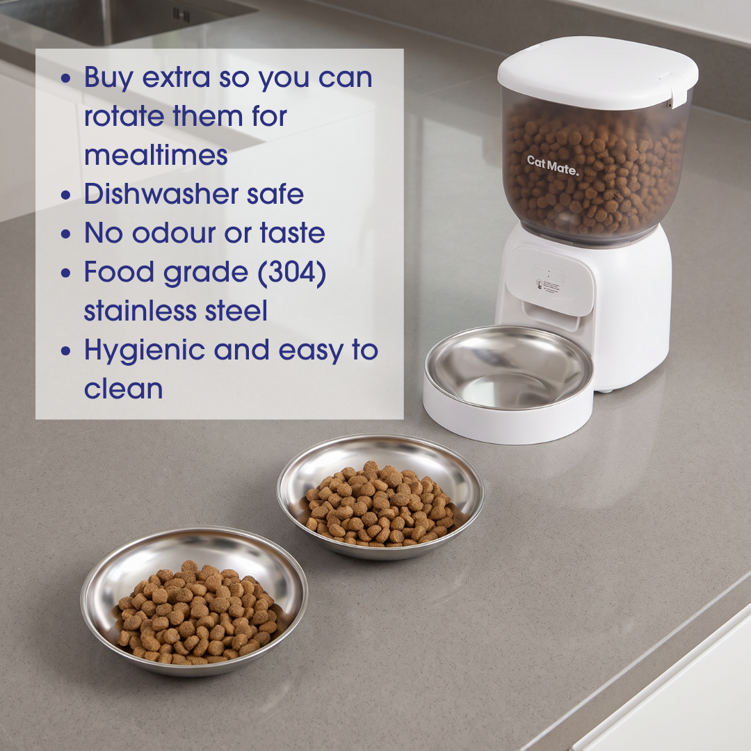 Cat Mate Wi-Fi Automatic Pet Feeder Replacement Stainless Steel Bowl