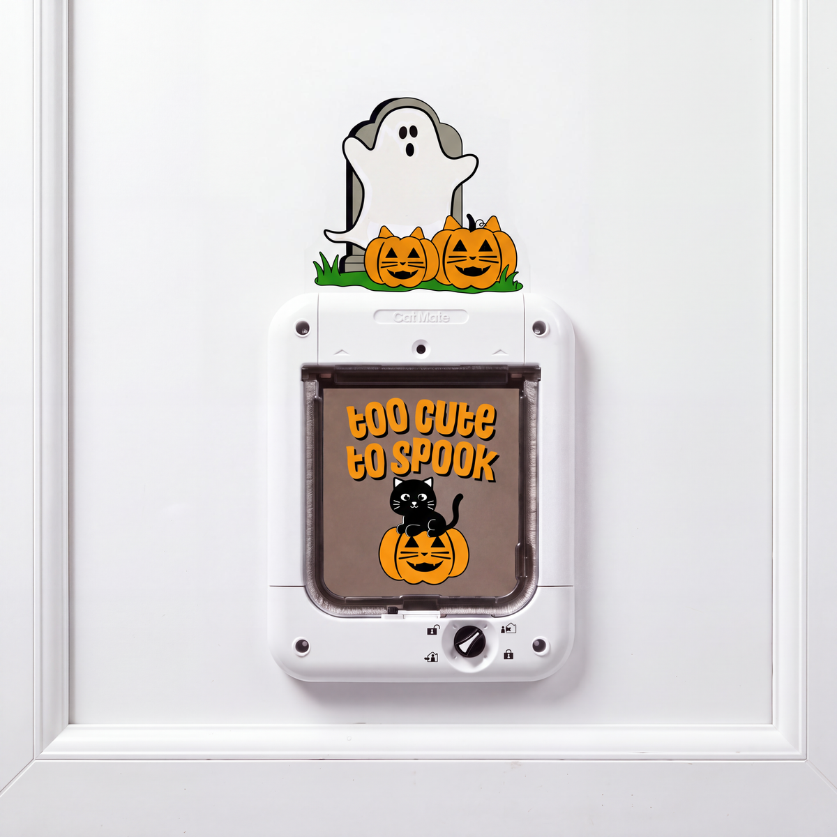 Cat Flap & Pet Door Vinyl Stickers – Halloween & Christmas Designs