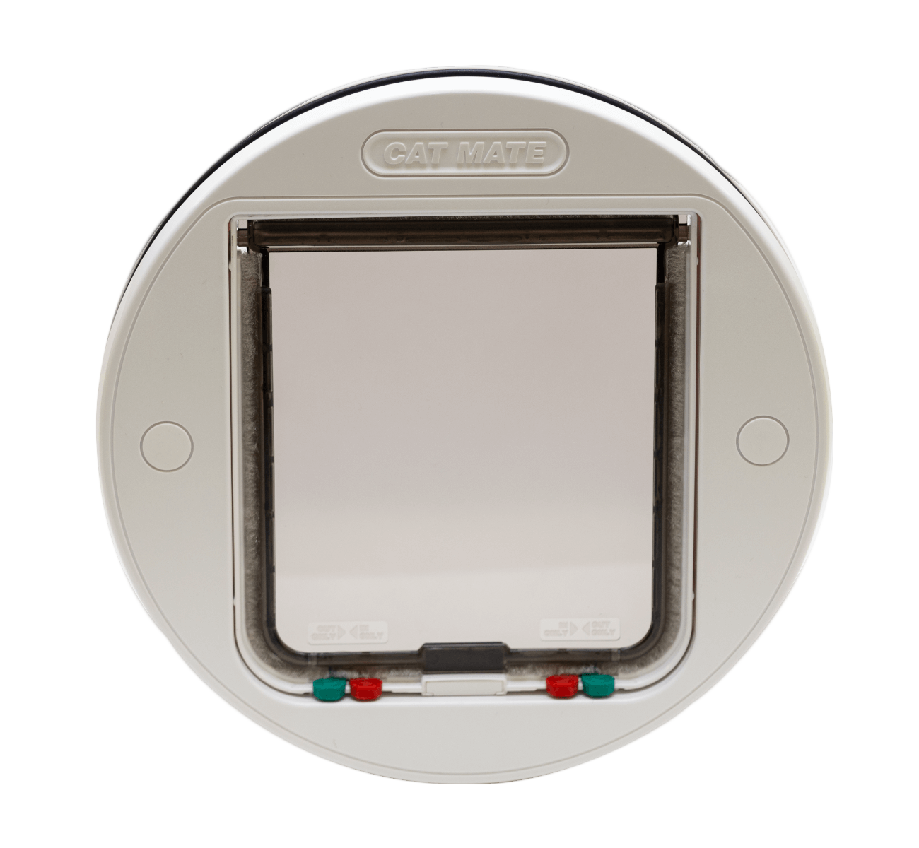 Cat Mate Large Glass & Wall Fitting Cat Flap – White (357W)