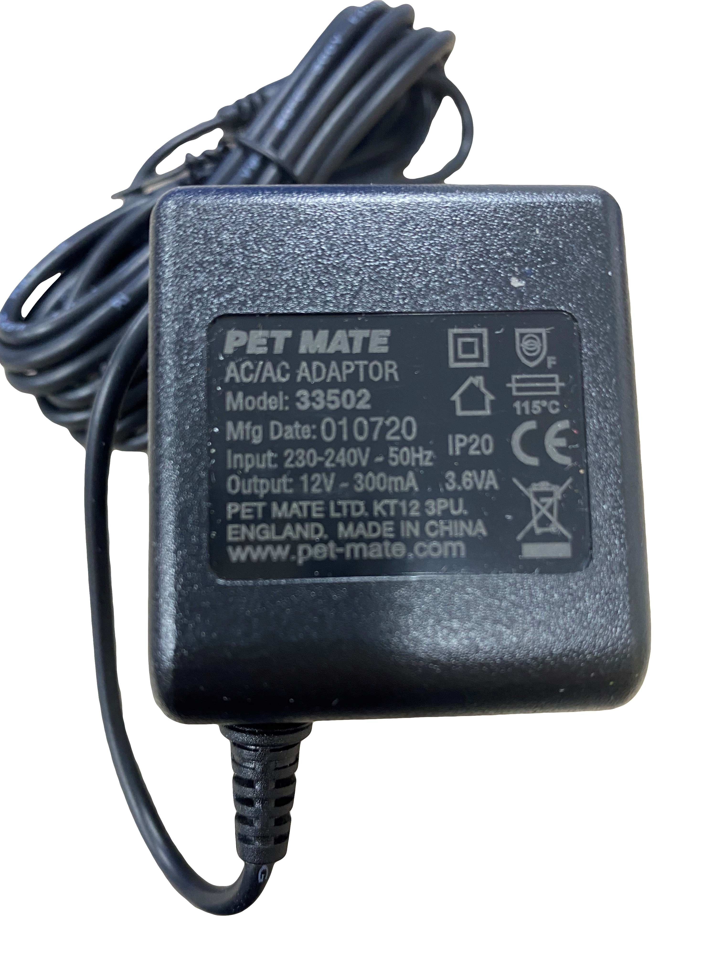 Replacement Power Supply: Cat Mate and Dog Mate Pet Fountain (949)
