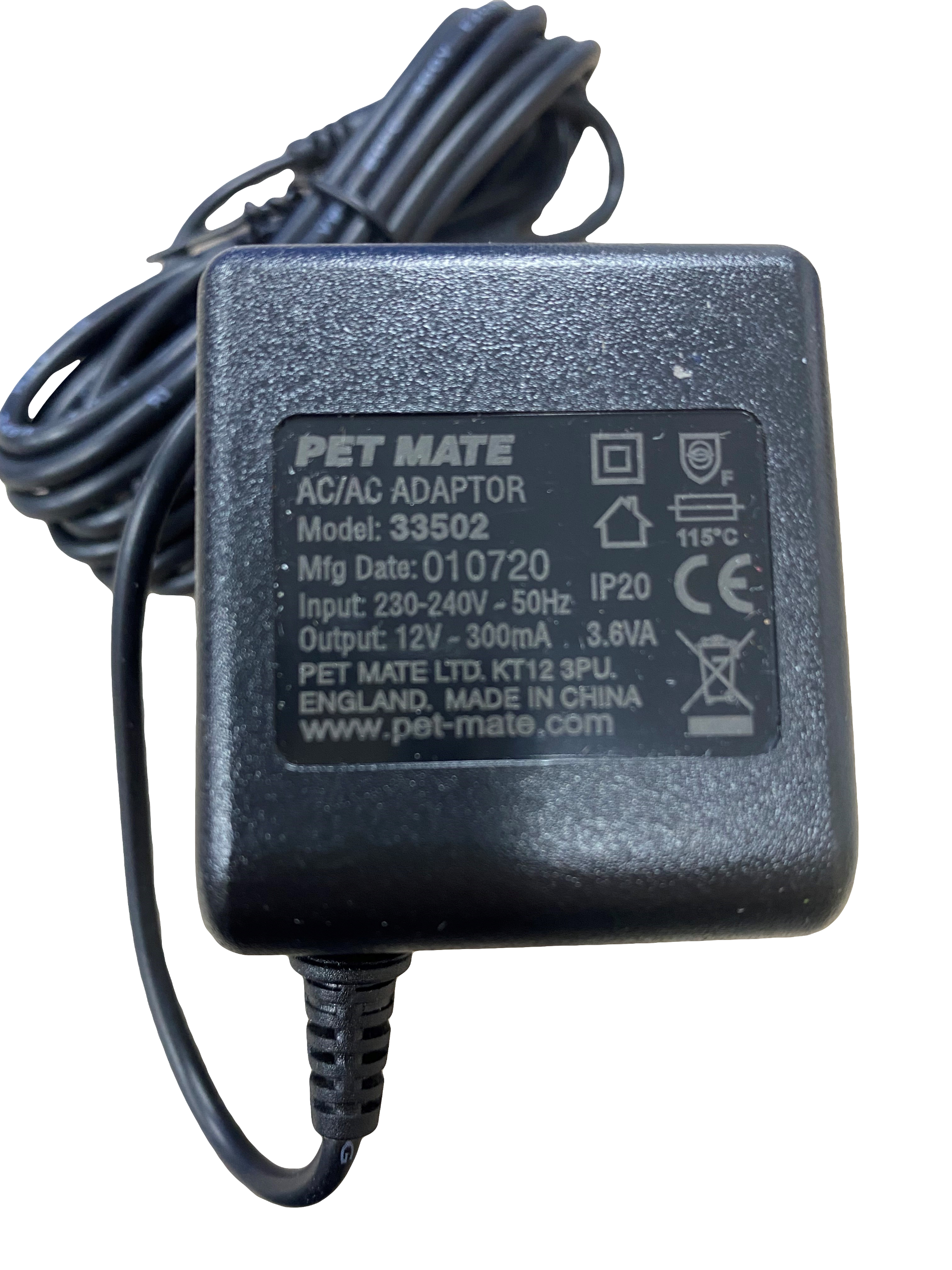 Replacement Power Supply: Cat Mate and Dog Mate Pet Fountain (949)