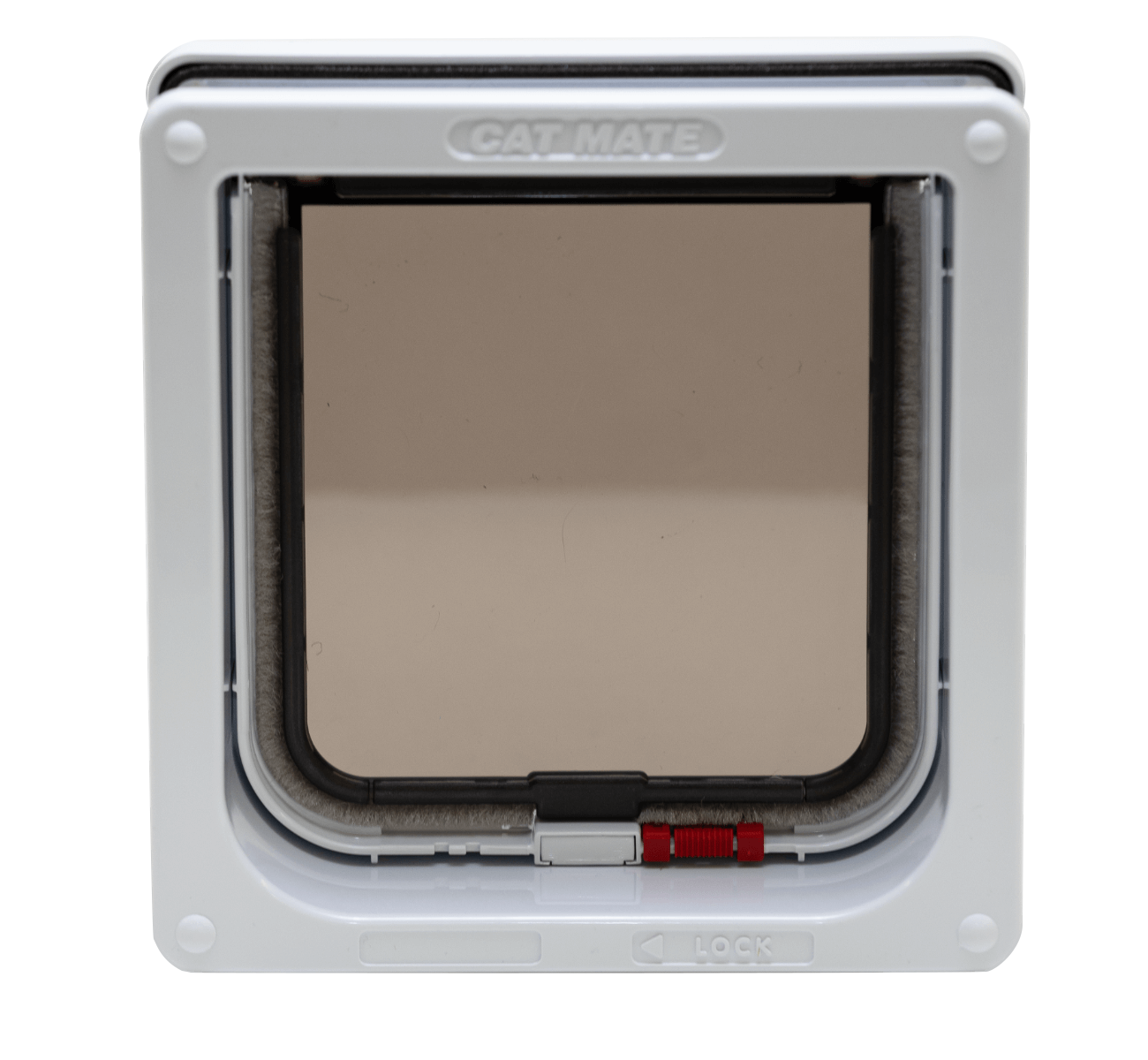 Cat Mate Lockable Cat Flap with Door Liner to 50mm White (2 inches) (234)