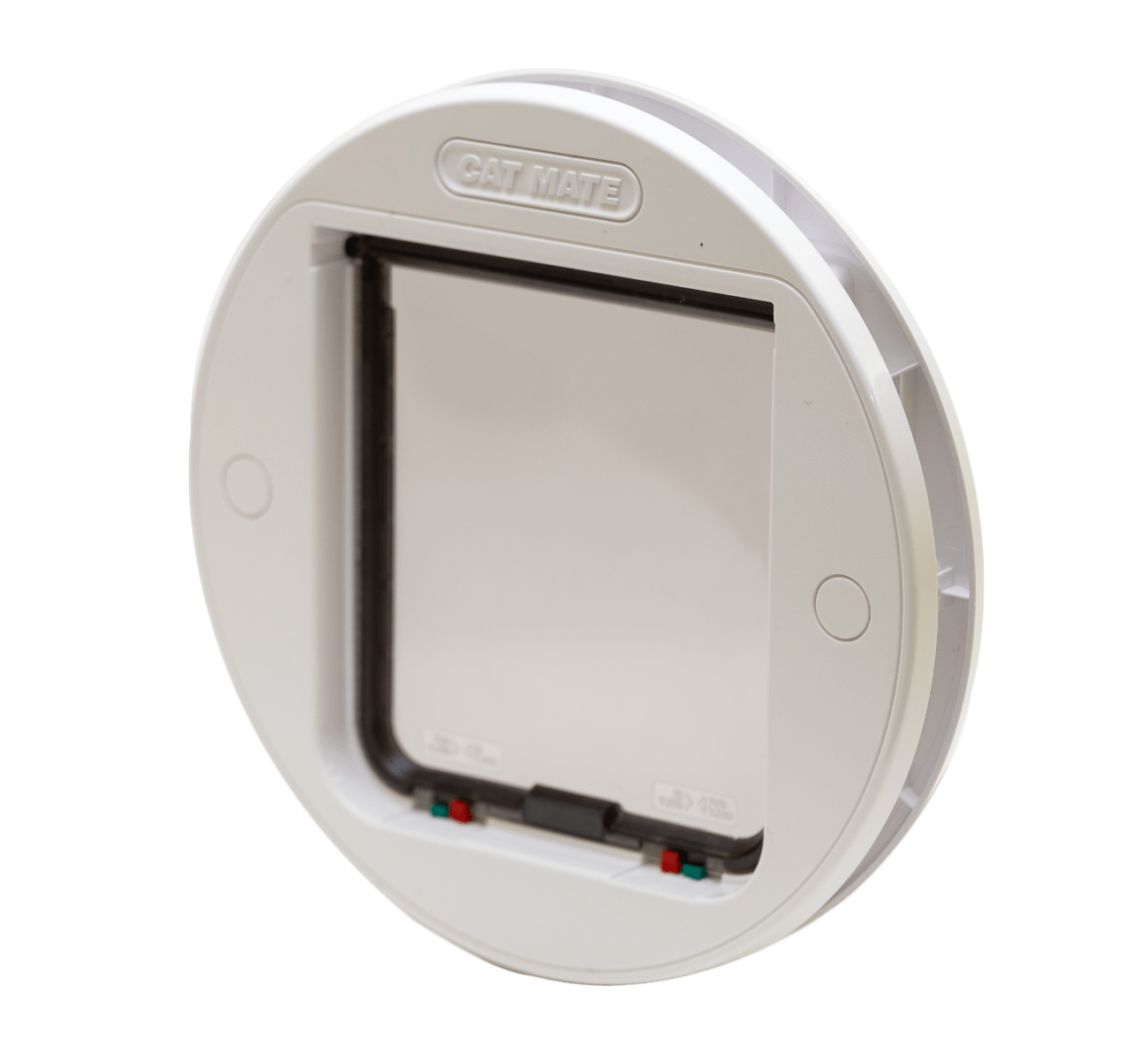 Cat Mate Large Glass & Wall Fitting Cat Flap – White (357W)