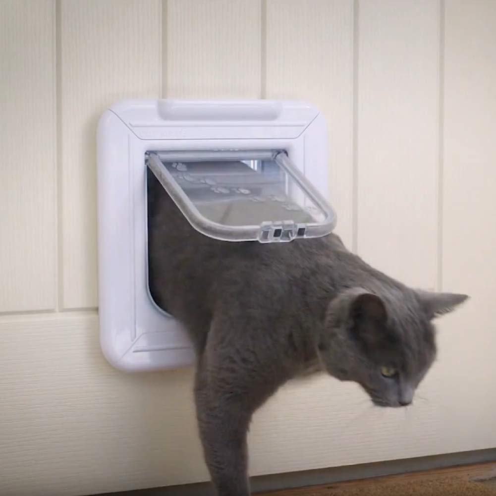 Cat Mate Elite Microchip Cat Flap with Timer Control – White (355W)
